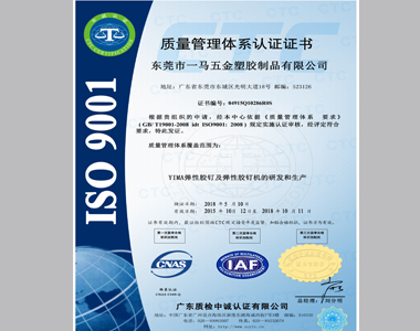 ISO9001国际质量体系认证